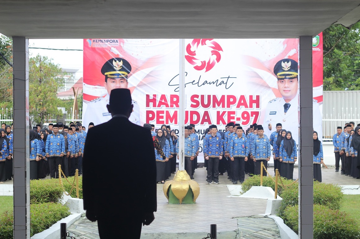 Wawali Parepare Inspektur Upacara Hari Sumpah Pemuda, Serukan Pemuda Penentu Sejarah Bangsa 